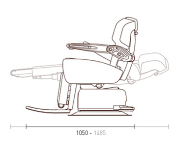 Maxim Barber Chair dimensions