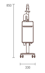 Spa Mist II Hair Processor dimensions