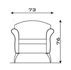 Cesar Waiting Chair dimensions