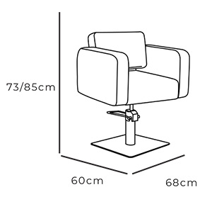 Manhattan Hydraulic Styling Chair dimensions