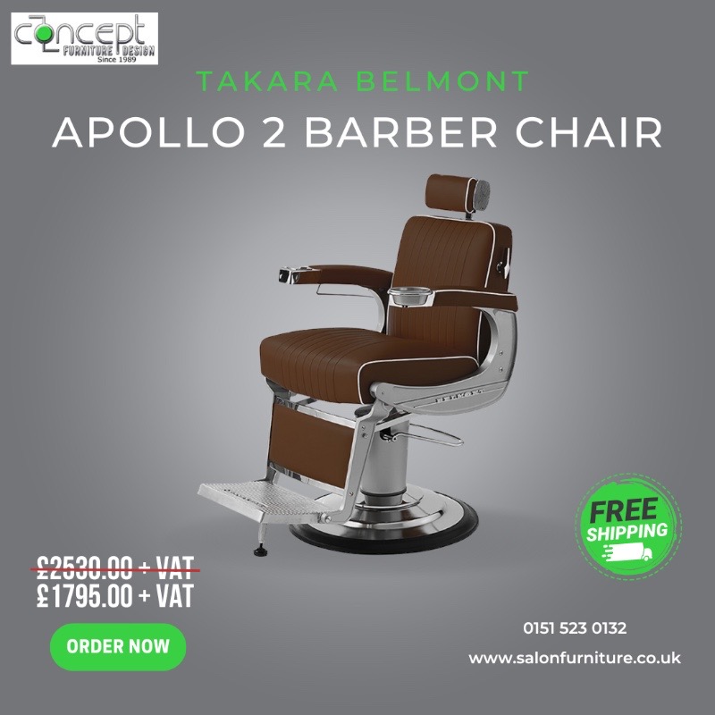 Apollo 2 Barber Chair. Special offer prices and free nationwide delivery.