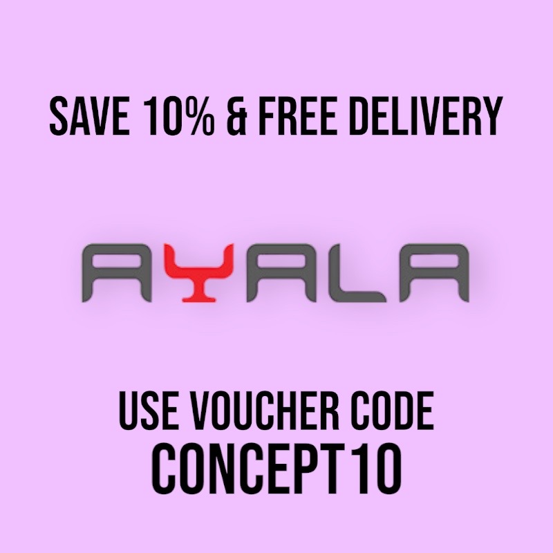 Save 10% and get free delivery on Ayala products. Use discount code CONCEPT10.