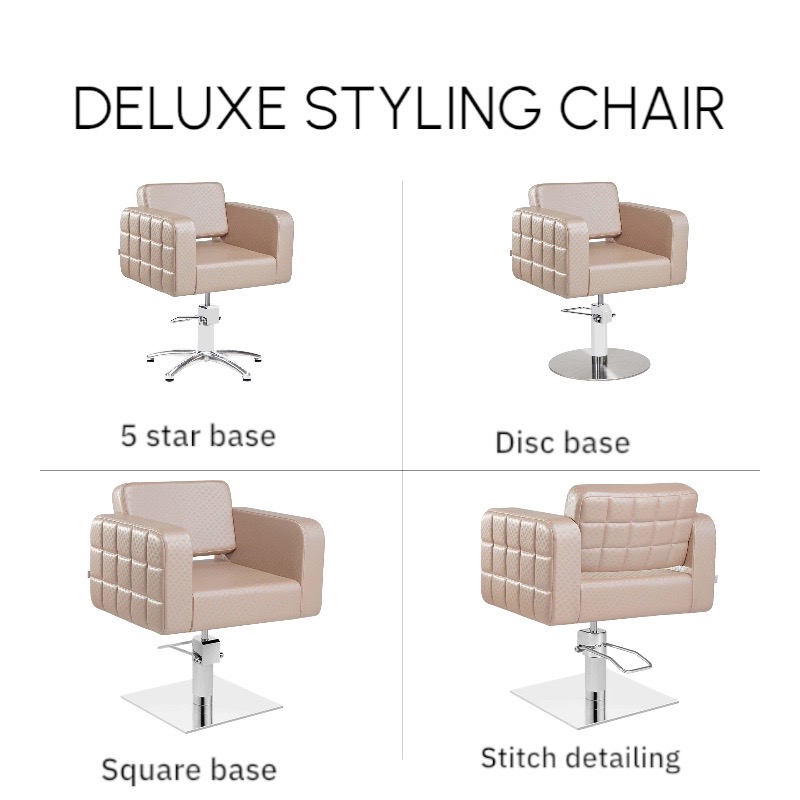 Deluxe Styling Chair by Luxus Luxury Salon Furniture.