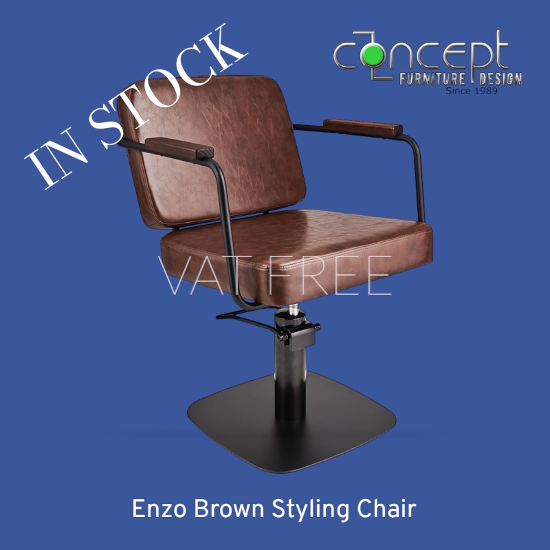 Enzo Brown Styling Chair In Stock