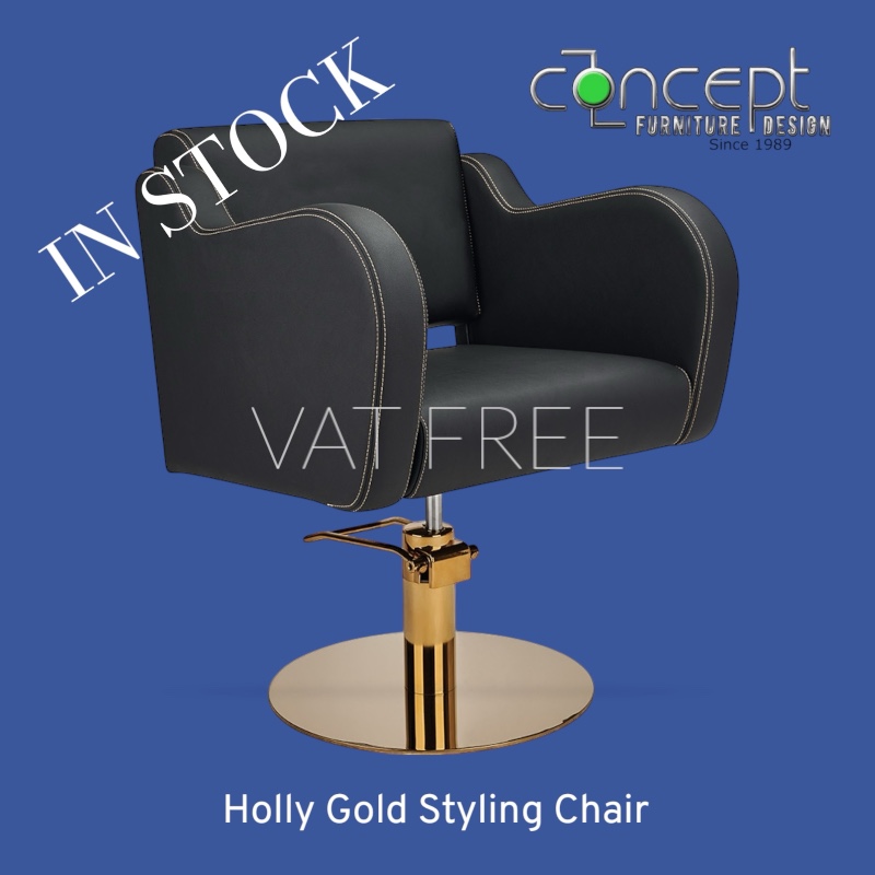 Holly Gold Styling Chair In Stock