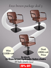 enzo chair package deal 3 brown