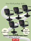 enzo chair package deal 5 black