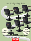 enzo chair package deal 6 black