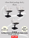 ghost chair package deal 3 black
