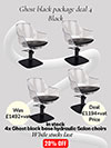 ghost chair package deal 4 black
