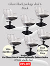 ghost chair package deal 6 black