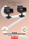 lea chair package deal 2 black