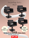 lea chair package deal 4 black