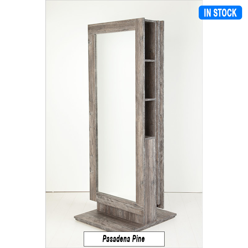 Solo 2 Position Freestanding Mirror Unit With Storage Concept Salon